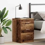 Casa si Gradina - Mobilier - Comode si corpuri - Noptiere - Noptiera din lemn vechi 38x35x55 cm lemn prelucrat - Infinity.ro