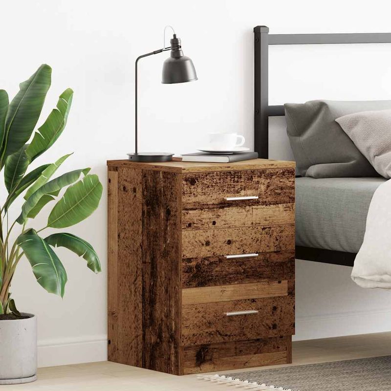 Casa si Gradina - Mobilier - Comode si corpuri - Noptiere - Noptiera din lemn vechi 38x35x55 cm lemn prelucrat - Infinity.ro