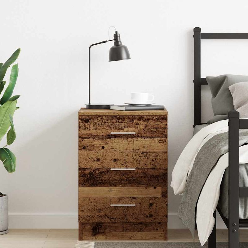 Casa si Gradina - Mobilier - Comode si corpuri - Noptiere - Noptiera din lemn vechi 38x35x55 cm lemn prelucrat - Infinity.ro