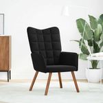 Casa si Gradina - Mobilier - Scaune si fotolii - Fotolii - Fotoliu de relaxare, negru, catifea - Infinity.ro