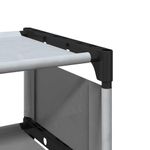 Casa si Gradina - Mobilier - Organizare si depozitare - Organizator incaltaminte - Suport pantofi 10 niveluri gri 54x28x158 cm tesatura netesa - Infinity.ro