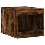 Petshop - Ingrijire si Igiena - Litiere si accesorii - Litiere acoperite - Cutie litiera pisici stejar fumuriu 47x59x42 cm lemn prelucrat - Infinity.ro