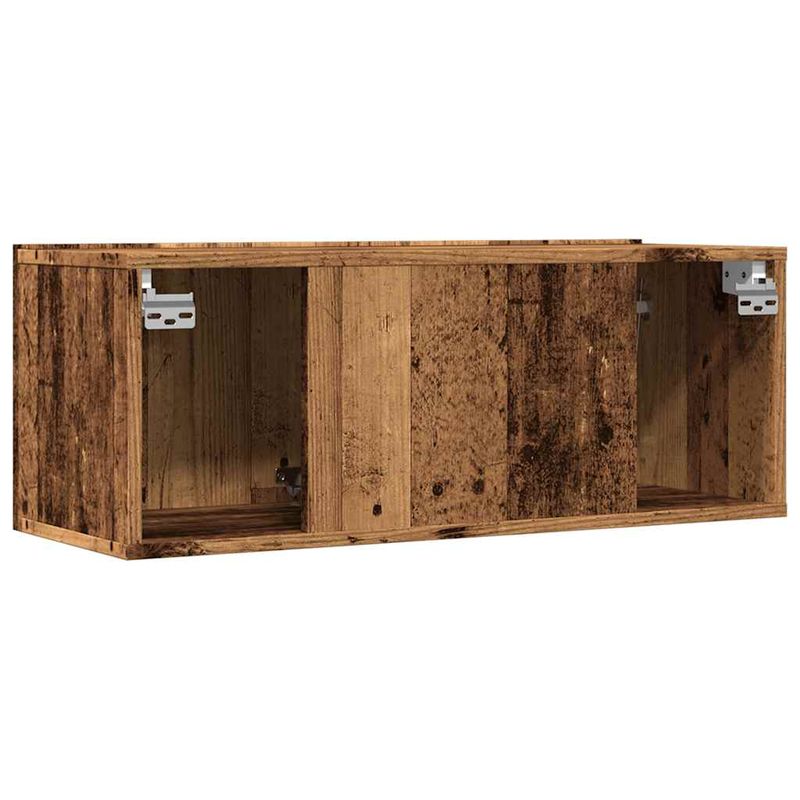 Casa si Gradina - Mobilier - Comode si corpuri - Comode - Comoda TV de perete, 2 buc. lemn vechi, 80x30x30 cm - Infinity.ro