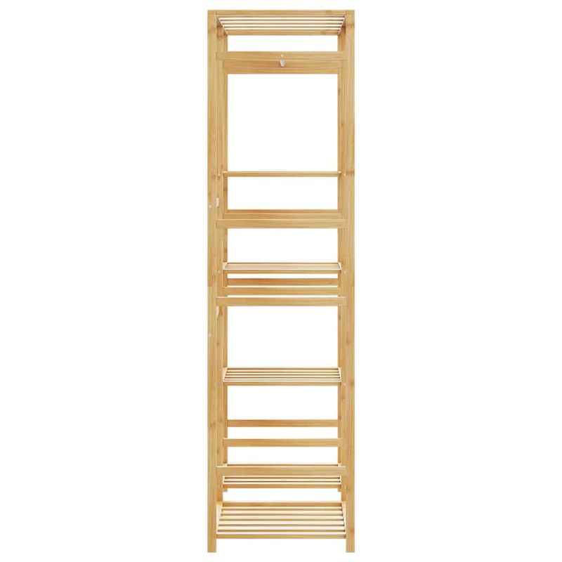Casa si Gradina - Mobilier - Organizare si depozitare - Cuiere - Cuier pentru haine cu rafturi, 100x50x184,5 cm, bambus - Infinity.ro
