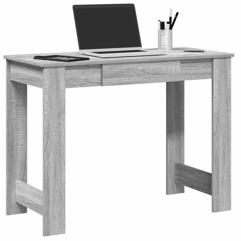Casa si Gradina - Mobilier - Mese si birouri - Birouri - Birou Gri Sonoma 100x45x75 cm lemn prelucrat - Infinity.ro