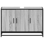 Casa si Gradina - Mobilier - Mobilier baie - Comode baie - Dulap pentru chiuveta de baie gri Sonoma 90x33x60 cm lemn - Infinity.ro