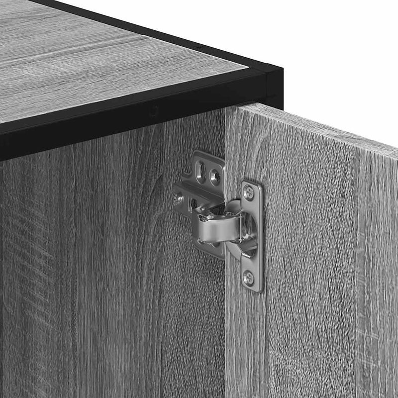 Casa si Gradina - Mobilier - Mobilier baie - Comode baie - Dulap pentru chiuveta de baie gri Sonoma 90x33x60 cm lemn - Infinity.ro