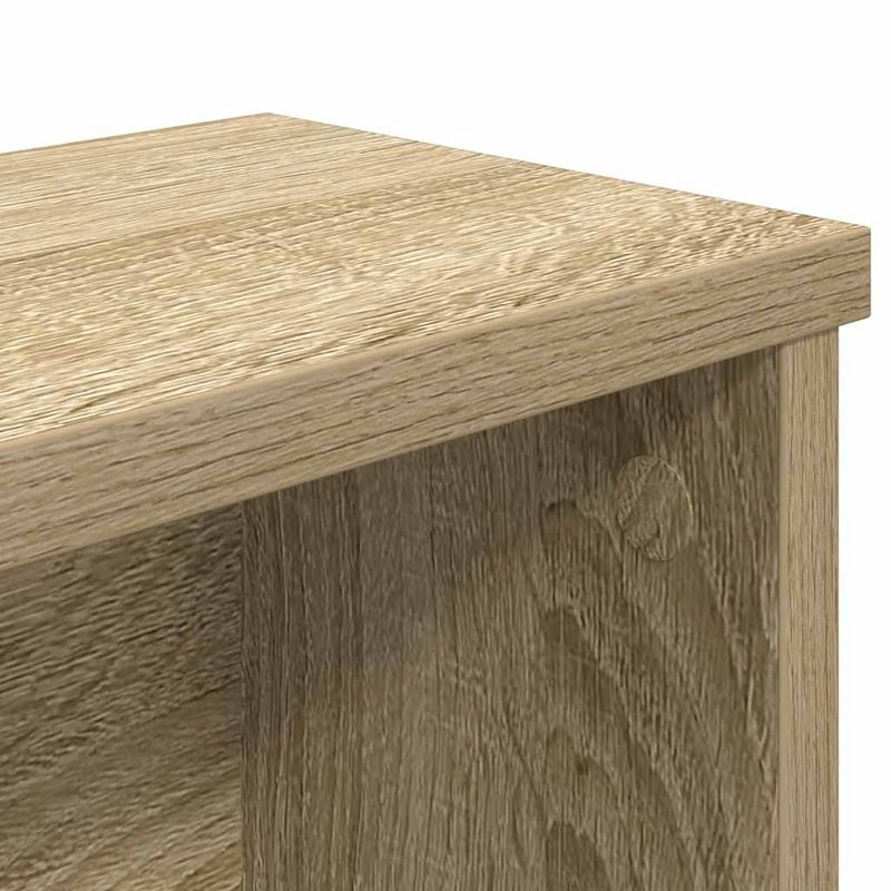 Casa si Gradina - Bucatarie si vesela - Organizare si depozitare bucatarie - Suporturi tacamuri si vase - Suport de bucatarie stivuibil Stejar Sonoma Lemn prelucrat, mărime 50x15x16 cm - Infinity.ro