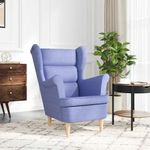 Casa si Gradina - Mobilier - Scaune si fotolii - Fotolii - Fotoliu, albastru jeans, 74x84x100 cm, textil - Infinity.ro