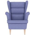 Casa si Gradina - Mobilier - Scaune si fotolii - Fotolii - Fotoliu, albastru jeans, 74x84x100 cm, textil - Infinity.ro