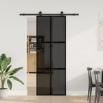 Casa si Gradina - Constructii - Usi interior, exterior si garaj - Usi interior - Usa glisanta cu set de feronerie sticla temperata si aluminiu - Infinity.ro