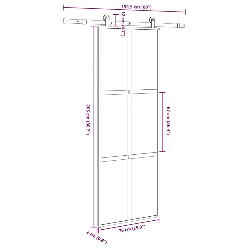 Casa si Gradina - Constructii - Usi interior, exterior si garaj - Usi interior - Usa glisanta cu set de feronerie sticla temperata si aluminiu - Infinity.ro