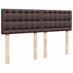 Casa si Gradina - Mobilier - Paturi si accesorii - Paturi - Cadru de pat otoman cu saltea tesatura maro inchis 140x190cm - Infinity.ro