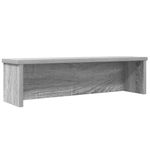 Casa si Gradina - Bucatarie si vesela - Organizare si depozitare bucatarie - Suporturi tacamuri si vase - Suport de bucatarie stivuibil, gri Sonoma, lemn prelucrat, mărime 50x15x16 cm - Infinity.ro