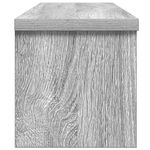 Casa si Gradina - Bucatarie si vesela - Organizare si depozitare bucatarie - Suporturi tacamuri si vase - Suport de bucatarie stivuibil, gri Sonoma, lemn prelucrat, mărime 50x15x16 cm - Infinity.ro