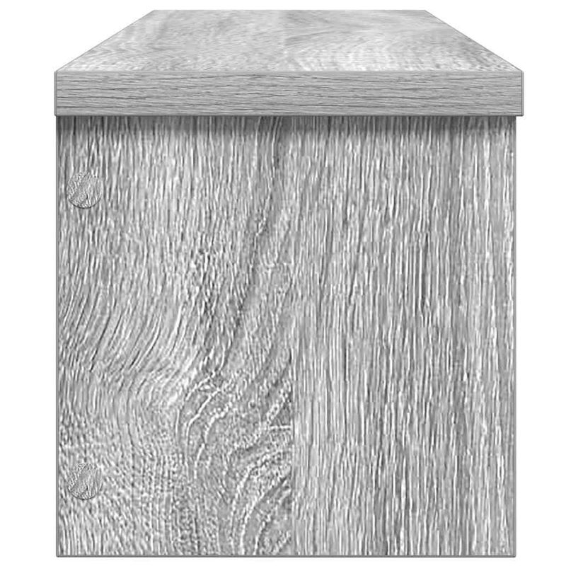 Casa si Gradina - Bucatarie si vesela - Organizare si depozitare bucatarie - Suporturi tacamuri si vase - Suport de bucatarie stivuibil, gri Sonoma, lemn prelucrat, mărime 50x15x16 cm - Infinity.ro
