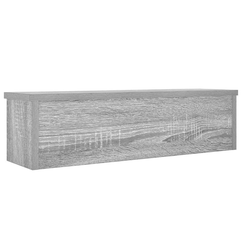Casa si Gradina - Bucatarie si vesela - Organizare si depozitare bucatarie - Suporturi tacamuri si vase - Suport de bucatarie stivuibil, gri Sonoma, lemn prelucrat, mărime 50x15x16 cm - Infinity.ro