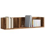 Casa si Gradina - Mobilier - Biblioteci si rafturi - Rafturi - Raft de perete CD-uri, lemn vechi, 75x18x18 cm, lemn prelucrat - Infinity.ro