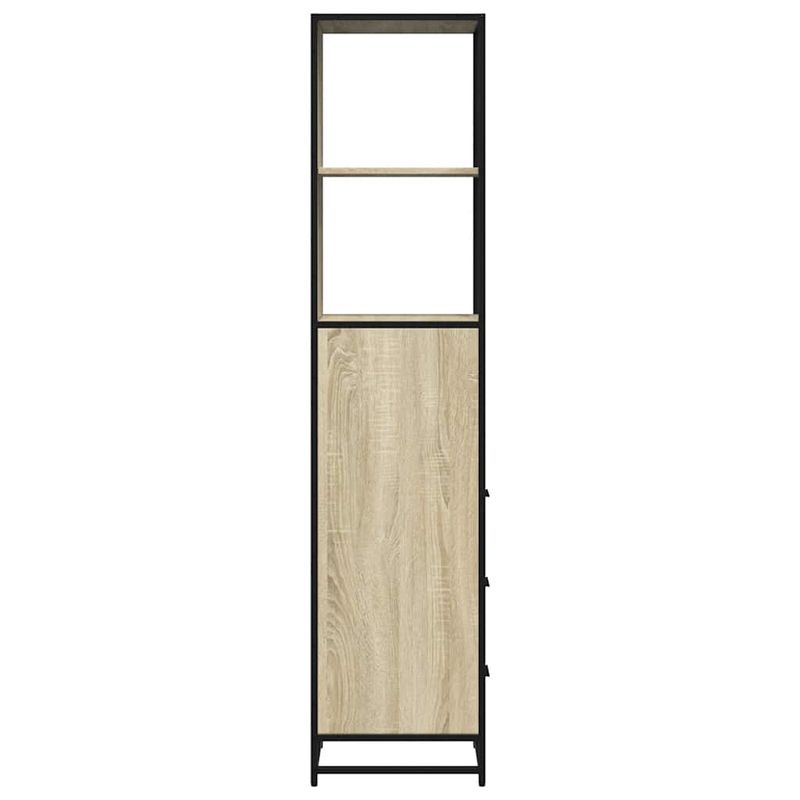 Casa si Gradina - Mobilier - Seturi de mobilier - Seturi baie - Dulap de baie, stejar sonoma, 35x37,5x166 cm, lemn prelucrat - Infinity.ro