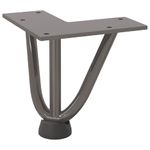 Casa si Gradina - Mobilier - Feronerie si accesorii mobila - Picioare de masa in ac de par 4 buc Otel natural Otel solid, model 3 rods, mărime 10 cm - Infinity.ro