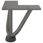 Casa si Gradina - Mobilier - Feronerie si accesorii mobila - Picioare de masa in ac de par 4 buc Otel natural Otel solid, model 3 rods, mărime 10 cm - Infinity.ro