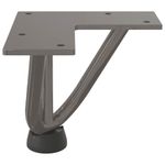 Casa si Gradina - Mobilier - Feronerie si accesorii mobila - Picioare de masa in ac de par 4 buc Otel natural Otel solid, model 3 rods, mărime 10 cm - Infinity.ro