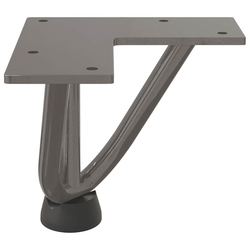 Casa si Gradina - Mobilier - Feronerie si accesorii mobila - Picioare de masa in ac de par 4 buc Otel natural Otel solid, model 3 rods, mărime 10 cm - Infinity.ro