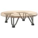 Casa si Gradina - Mobilier - Feronerie si accesorii mobila - Picioare de masa in ac de par 4 buc Otel natural Otel solid, model 3 rods, mărime 10 cm - Infinity.ro
