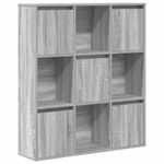 Casa si Gradina - Mobilier - Biblioteci si rafturi - Biblioteci - Biblioteca, gri sonoma, 89x24x101,5 cm, lemn prelucrat - Infinity.ro