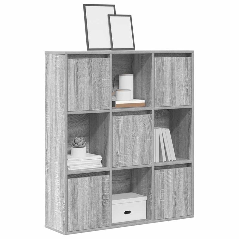 Casa si Gradina - Mobilier - Biblioteci si rafturi - Biblioteci - Biblioteca, gri sonoma, 89x24x101,5 cm, lemn prelucrat - Infinity.ro