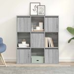 Casa si Gradina - Mobilier - Biblioteci si rafturi - Biblioteci - Biblioteca, gri sonoma, 89x24x101,5 cm, lemn prelucrat - Infinity.ro