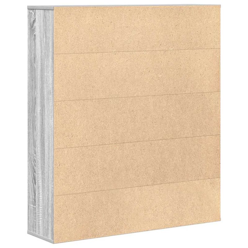 Casa si Gradina - Mobilier - Biblioteci si rafturi - Biblioteci - Biblioteca, gri sonoma, 89x24x101,5 cm, lemn prelucrat - Infinity.ro