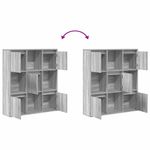 Casa si Gradina - Mobilier - Biblioteci si rafturi - Biblioteci - Biblioteca, gri sonoma, 89x24x101,5 cm, lemn prelucrat - Infinity.ro