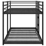 Casa si Gradina - Mobilier - Paturi si accesorii - Paturi - Pat supraetajat fara saltea negru 107x203 cm otel - Infinity.ro