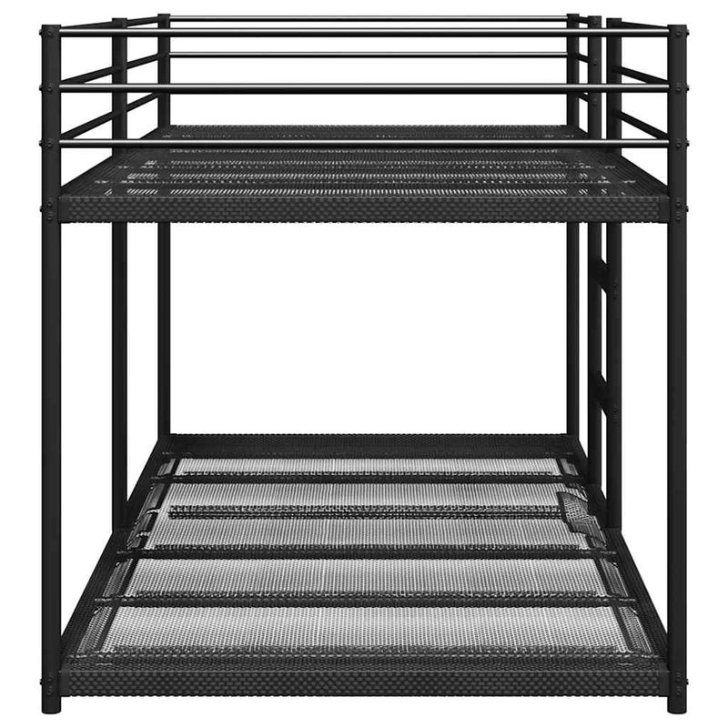 Casa si Gradina - Mobilier - Paturi si accesorii - Paturi - Pat supraetajat fara saltea negru 107x203 cm otel - Infinity.ro