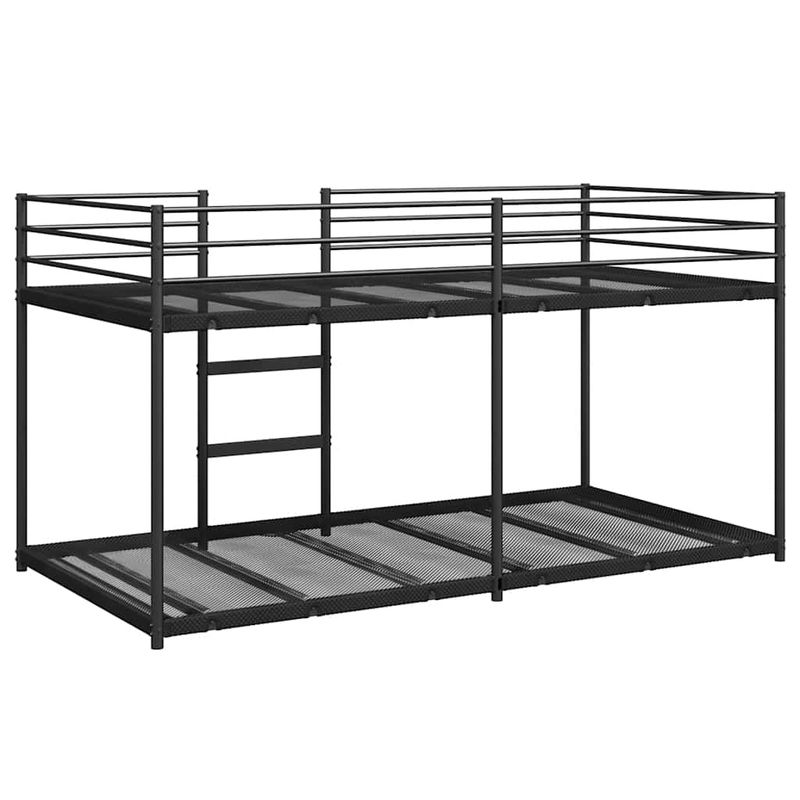 Casa si Gradina - Mobilier - Paturi si accesorii - Paturi - Pat supraetajat fara saltea negru 107x203 cm otel - Infinity.ro