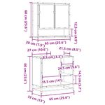 Casa si Gradina - Mobilier - Seturi de mobilier - Seturi baie - Set mobilier de baie, 2 piese, gri sonoma, lemn prelucrat - Infinity.ro