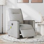 Ingrijire personala si Cosmetice - Sanatate si wellness - Articole wellness - Fotolii de masaj - Fotoliu reclinabil electric pentru masaj Cloud Grey Fabric - Infinity.ro