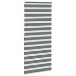Casa si Gradina - Textile si covoare - Rulouri si jaluzele - Jaluzea tip zebra gri inchis latime tesatura 110,9 cm poliester, mărime 115x200 cm - Infinity.ro