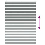 Casa si Gradina - Textile si covoare - Rulouri si jaluzele - Jaluzea tip zebra gri inchis latime tesatura 155,9 cm poliester, mărime 160x230 cm - Infinity.ro