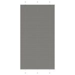 Casa si Gradina - Textile si covoare - Rulouri si jaluzele - Jaluza plisata Antracit 110x200 cm Latime tesatura 109,4 cm - Infinity.ro