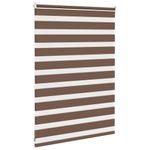 Casa si Gradina - Textile si covoare - Rulouri si jaluzele - Jaluzea tip zebra maro latime tesatura 110,9 cm poliester, mărime 115x100 cm - Infinity.ro