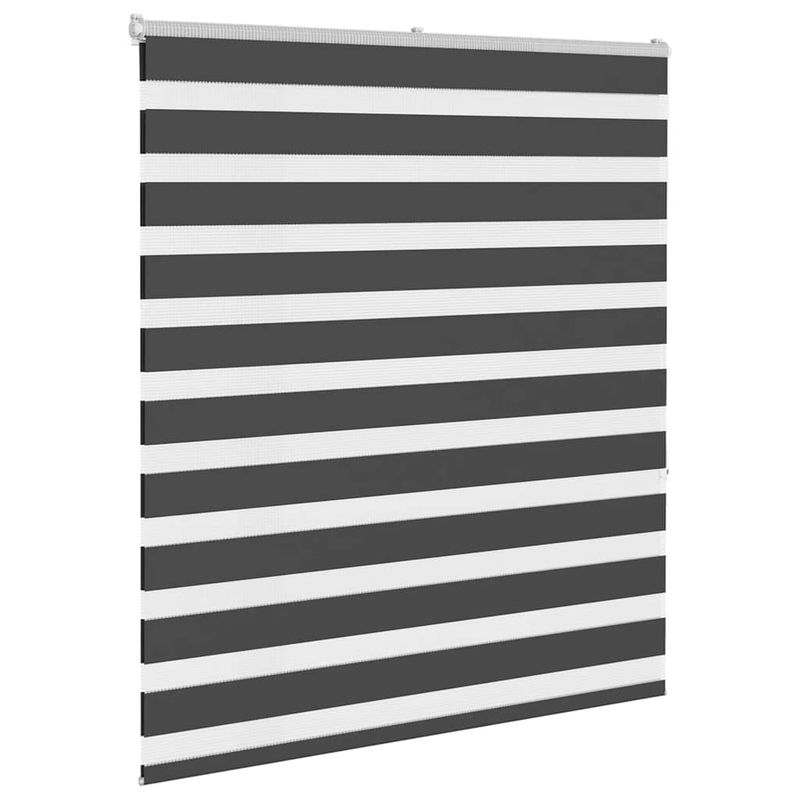 Casa si Gradina - Textile si covoare - Rulouri si jaluzele - Jaluzea tip zebra neagra latime tesatura 115,9 cm poliester, mărime 120x150 cm - Infinity.ro