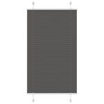 Casa si Gradina - Textile si covoare - Rulouri si jaluzele - Jaluza plisata negru 80x150 cm Latime tesatura 79,4cm poliester - Infinity.ro