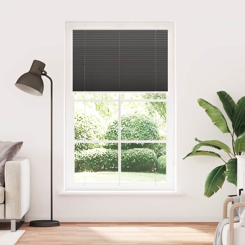 Casa si Gradina - Textile si covoare - Rulouri si jaluzele - Jaluza plisata negru 120x200 cm Latime tesatura 119,4 cm - Infinity.ro