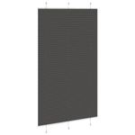 Casa si Gradina - Textile si covoare - Rulouri si jaluzele - Jaluza plisata negru 120x200 cm Latime tesatura 119,4 cm - Infinity.ro