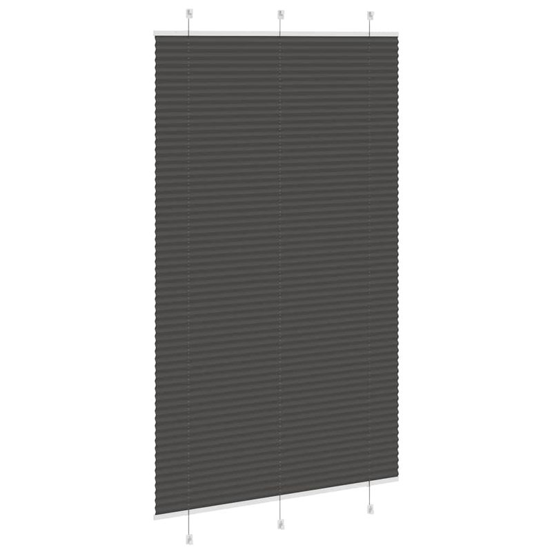 Casa si Gradina - Textile si covoare - Rulouri si jaluzele - Jaluza plisata negru 120x200 cm Latime tesatura 119,4 cm - Infinity.ro
