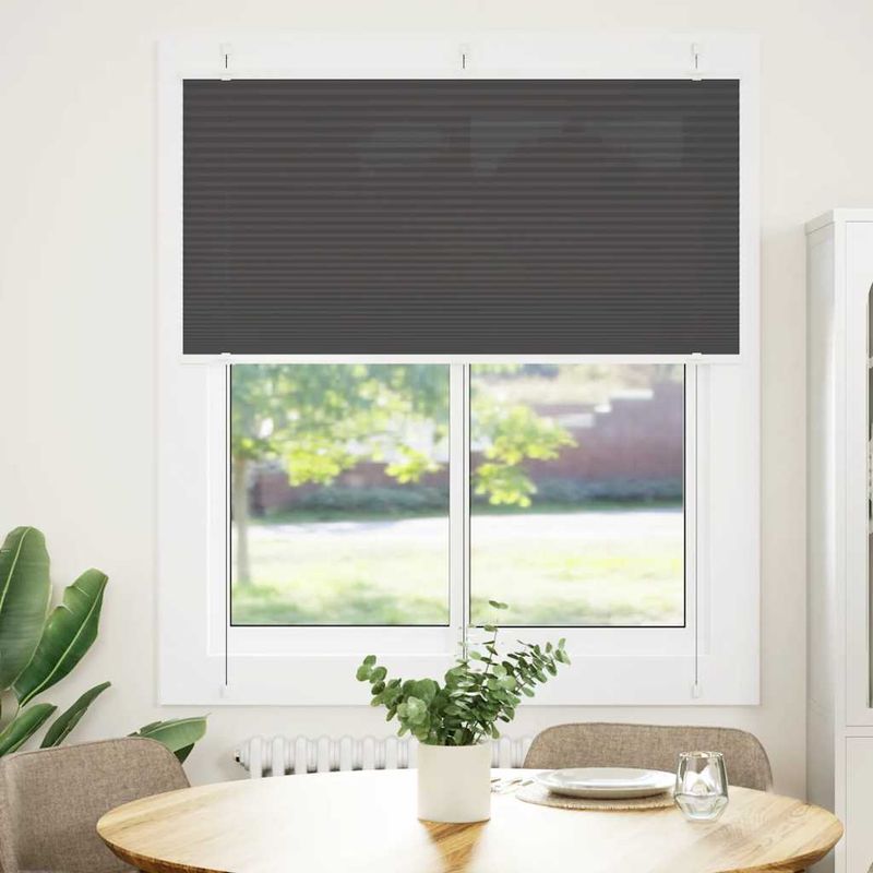 Casa si Gradina - Textile si covoare - Rulouri si jaluzele - Jaluza plisata negru 120x150 cm Latime tesatura 119,4 cm - Infinity.ro