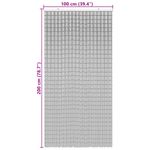 Casa si Gradina - Textile si covoare - Perdele si draperii - Perdele - Perdele usa cu insecte imprimeu palmieri 100x200 cm bambus - Infinity.ro