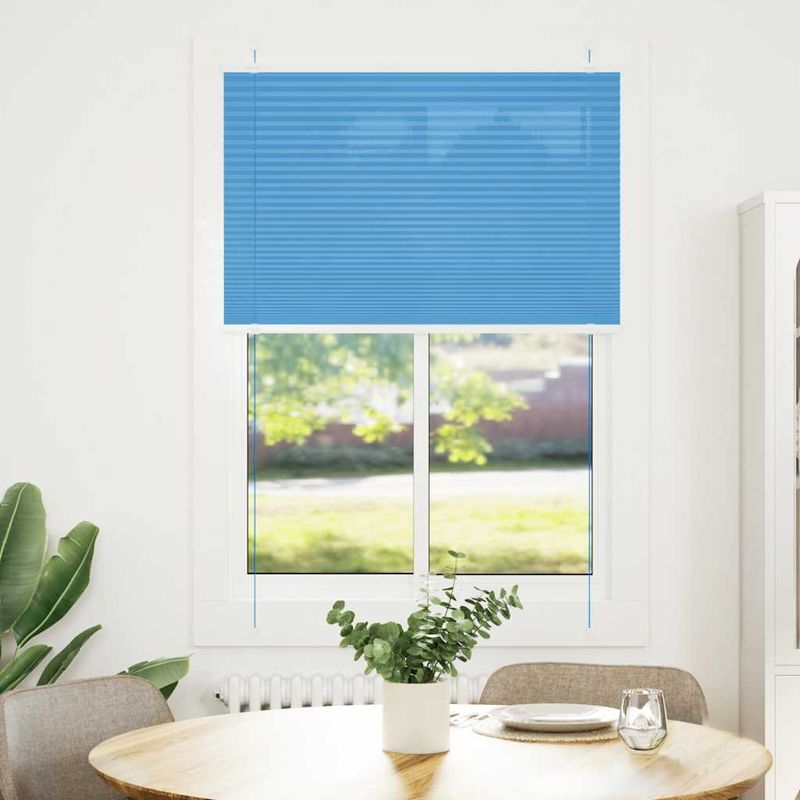 Casa si Gradina - Textile si covoare - Rulouri si jaluzele - Jaluza plisata Albastru 95x150 cm Latime tesatura 94,4 cm - Infinity.ro